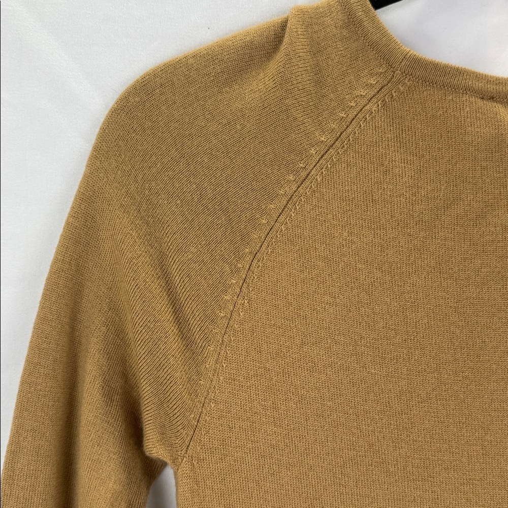 Talbots Classic Women's Long Sleeve Tan Dress Size XS 100% Pure Merino Wool - Picture 6 of 6